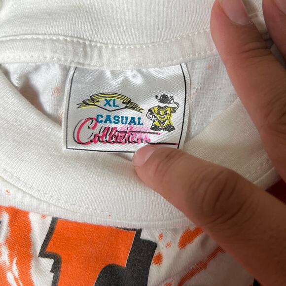 Vintage INSANE Holland vs Wembley England 96" Size XL Soccer World Cup AOP - Picture 5 of 6